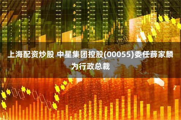 上海配资炒股 中星集团控股(00055)委任薛家麟为行政总裁
